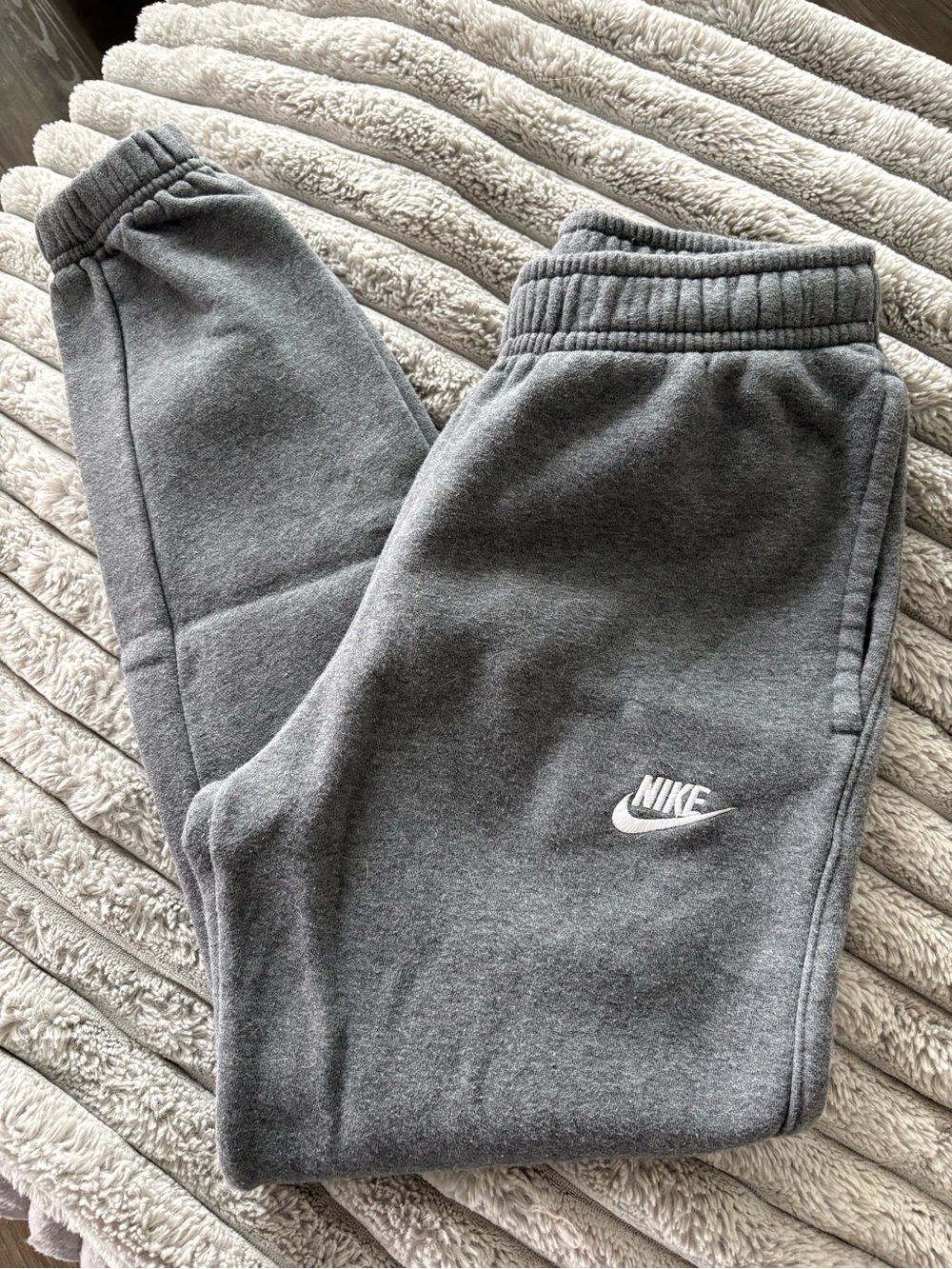 Nike Charcoal Gray Fleece Joggers